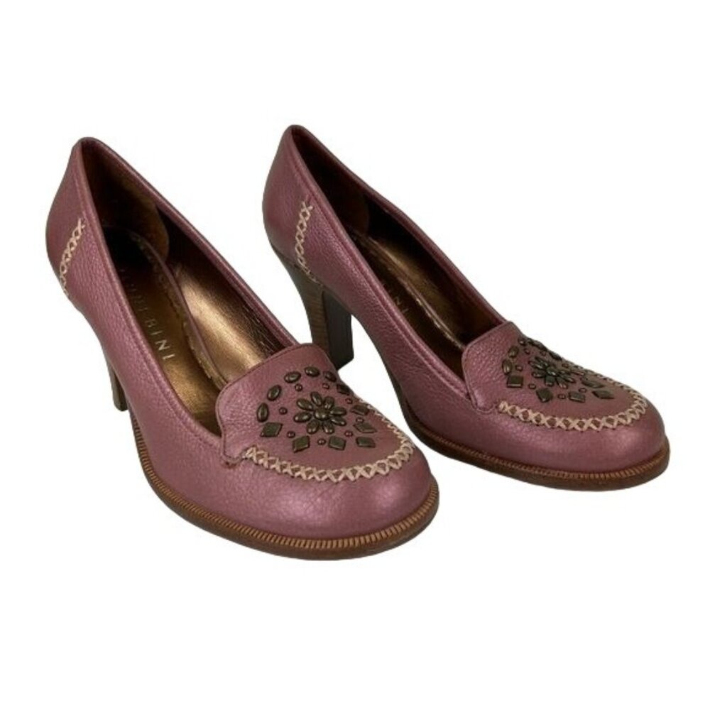 Gianni Bini Mauve Studded Heels, Bohemian Size 7.5
